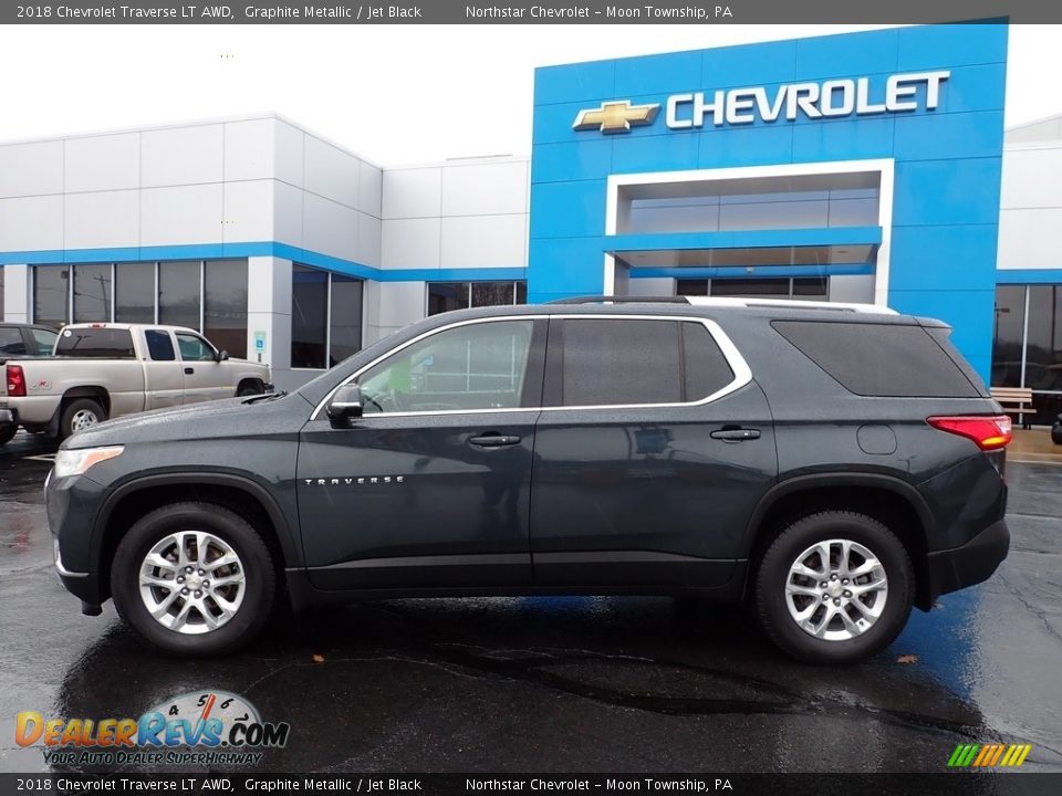 2018 Chevrolet Traverse LT AWD Graphite Metallic / Jet Black Photo #3