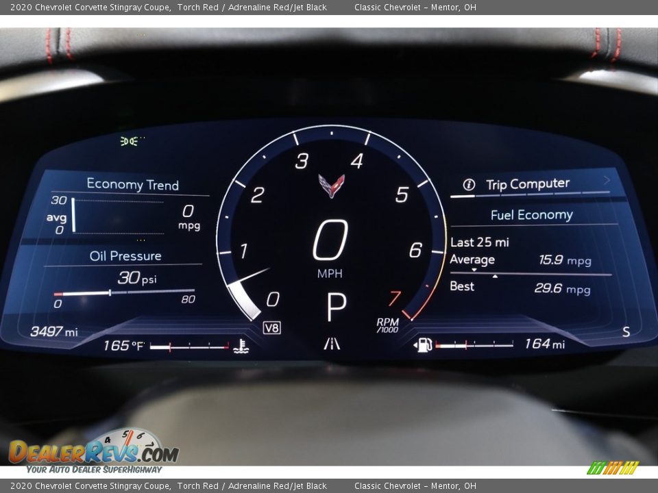 2020 Chevrolet Corvette Stingray Coupe Gauges Photo #8