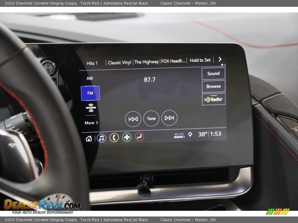 2020 Chevrolet Corvette Stingray Coupe Torch Red / Adrenaline Red/Jet Black Photo #10