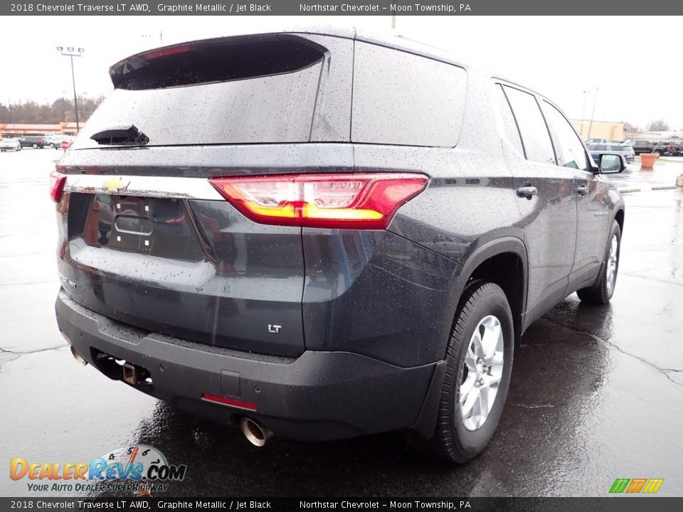 2018 Chevrolet Traverse LT AWD Graphite Metallic / Jet Black Photo #8