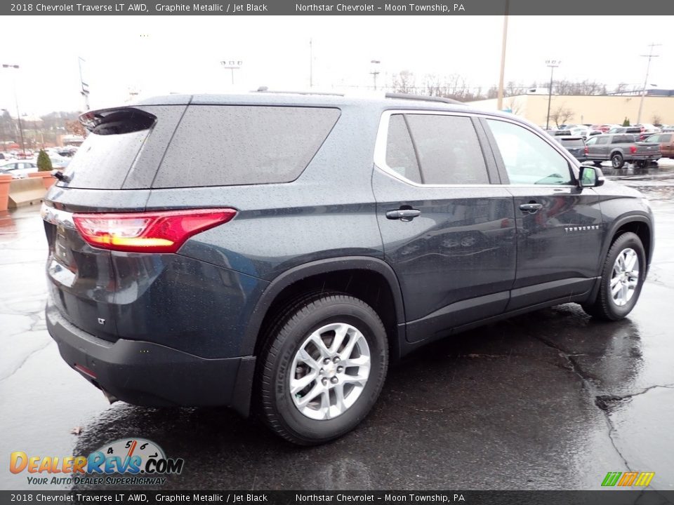 2018 Chevrolet Traverse LT AWD Graphite Metallic / Jet Black Photo #9