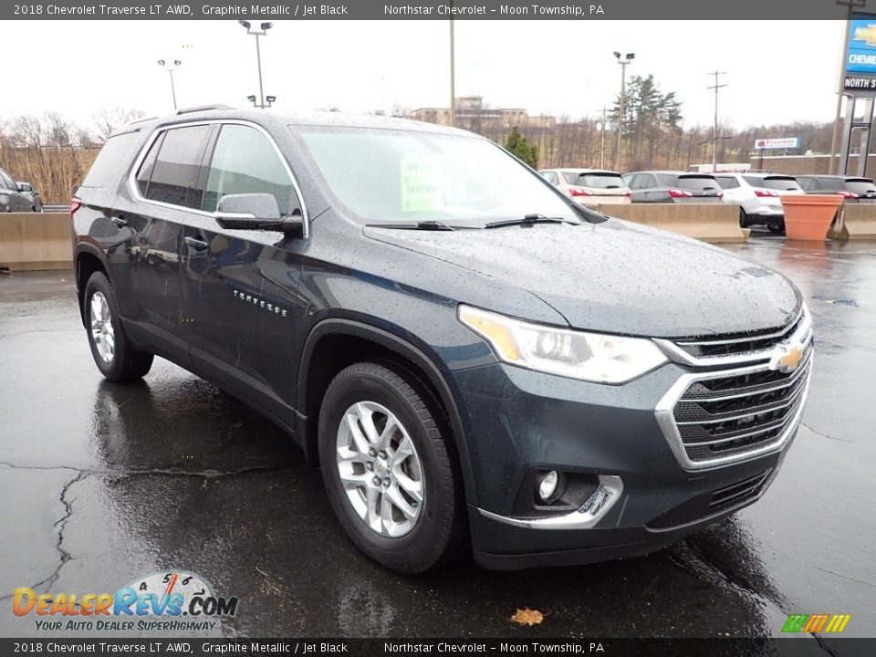 2018 Chevrolet Traverse LT AWD Graphite Metallic / Jet Black Photo #11