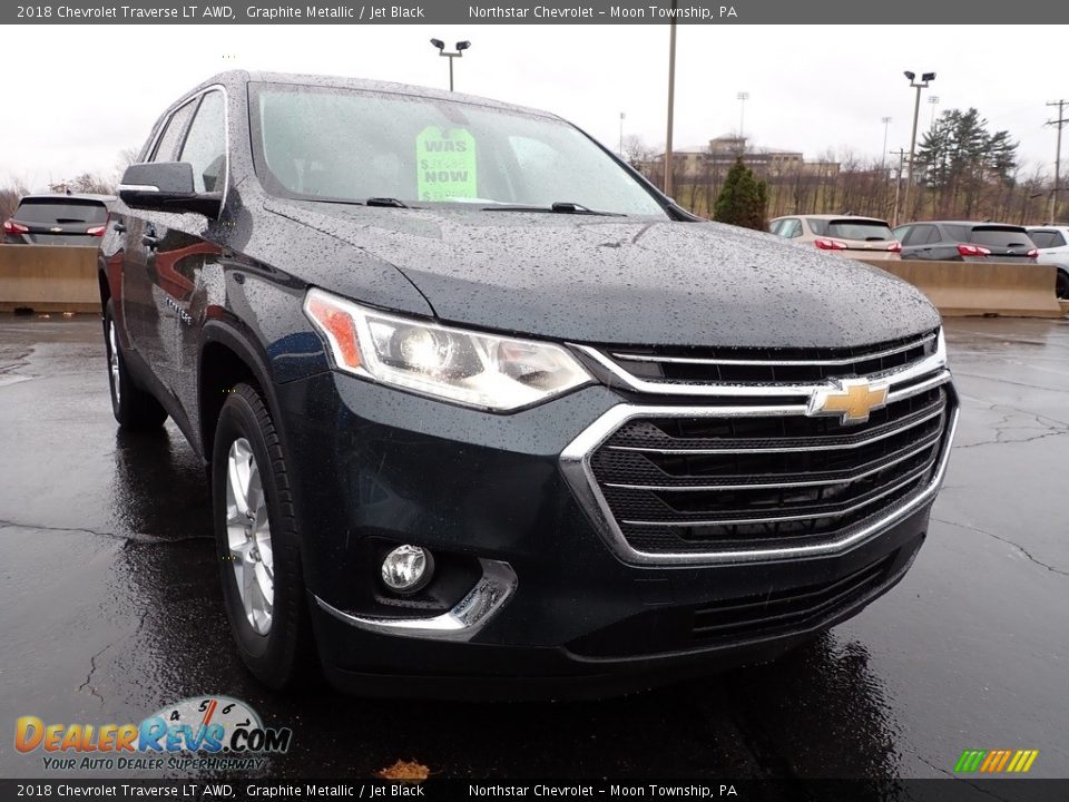 2018 Chevrolet Traverse LT AWD Graphite Metallic / Jet Black Photo #12