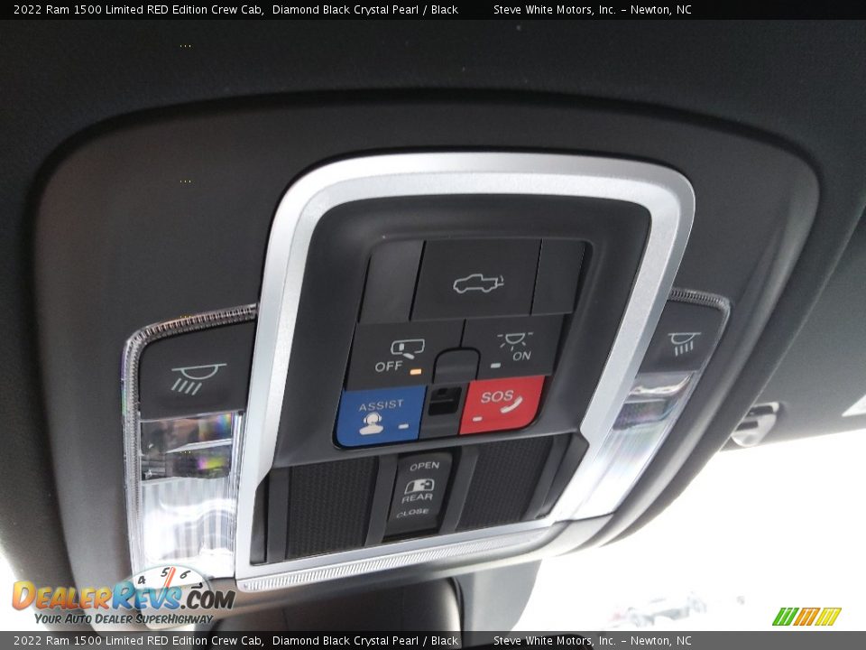 Controls of 2022 Ram 1500 Limited RED Edition Crew Cab Photo #32