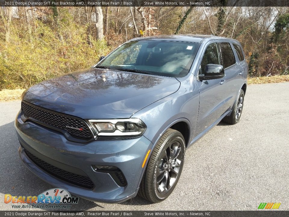 2021 Dodge Durango SXT Plus Blacktop AWD Reactor Blue Pearl / Black Photo #2