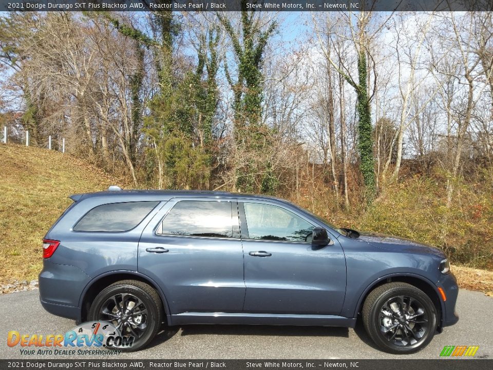 Reactor Blue Pearl 2021 Dodge Durango SXT Plus Blacktop AWD Photo #5