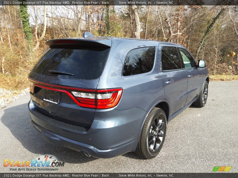 2021 Dodge Durango SXT Plus Blacktop AWD Reactor Blue Pearl / Black Photo #6