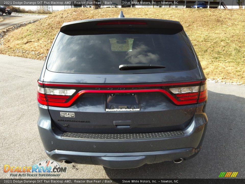 2021 Dodge Durango SXT Plus Blacktop AWD Reactor Blue Pearl / Black Photo #7