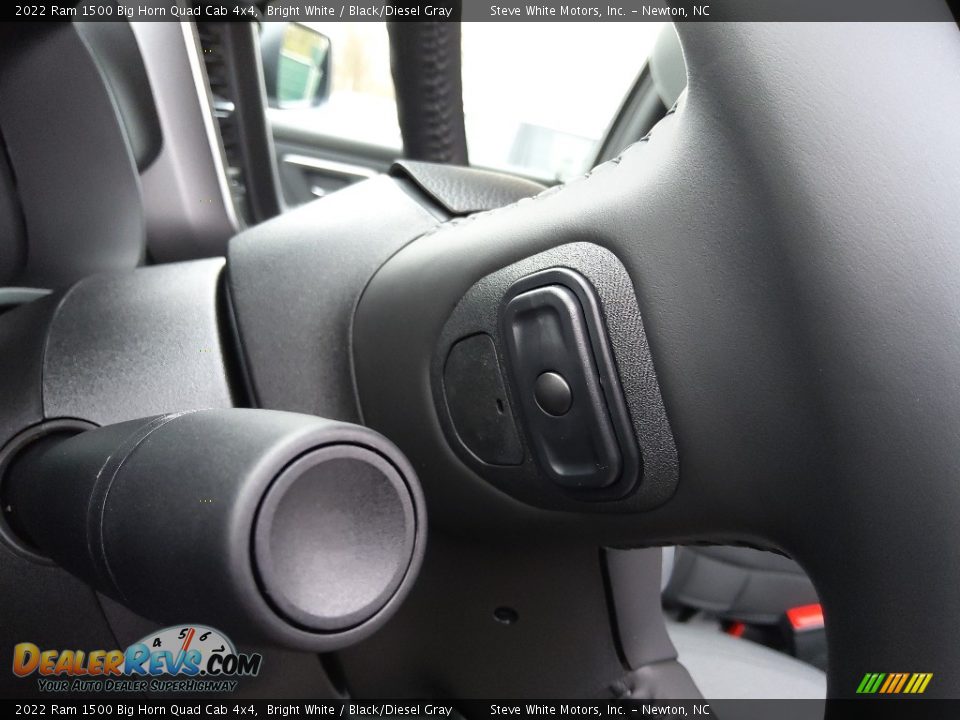 2022 Ram 1500 Big Horn Quad Cab 4x4 Bright White / Black/Diesel Gray Photo #13
