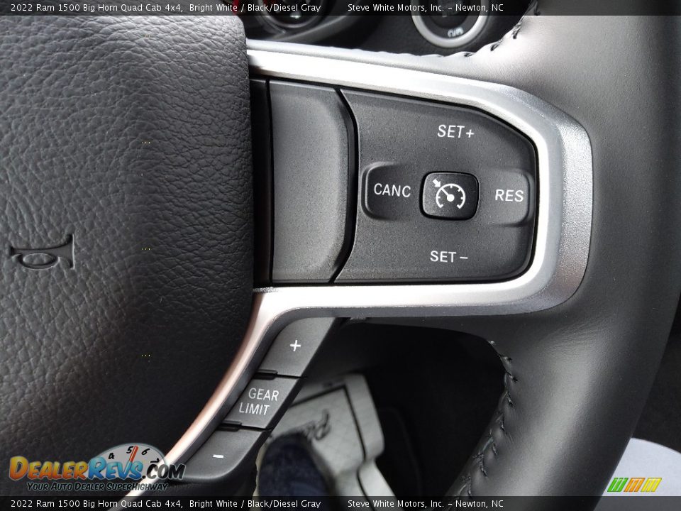 2022 Ram 1500 Big Horn Quad Cab 4x4 Bright White / Black/Diesel Gray Photo #20