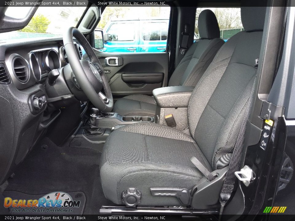 Front Seat of 2021 Jeep Wrangler Sport 4x4 Photo #10