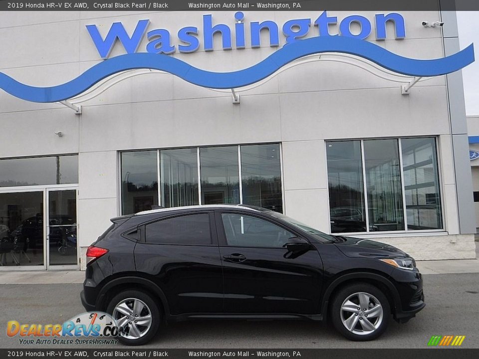 2019 Honda HR-V EX AWD Crystal Black Pearl / Black Photo #2