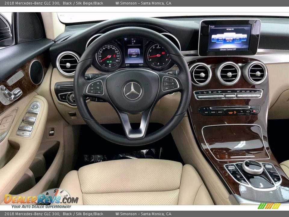 2018 Mercedes-Benz GLC 300 Black / Silk Beige/Black Photo #4