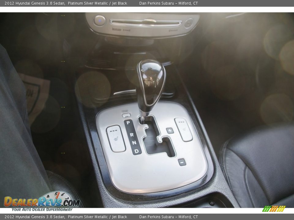 2012 Hyundai Genesis 3.8 Sedan Platinum Silver Metallic / Jet Black Photo #21