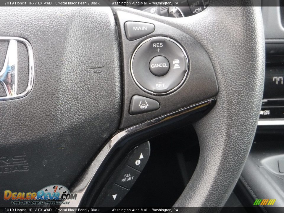 2019 Honda HR-V EX AWD Crystal Black Pearl / Black Photo #21