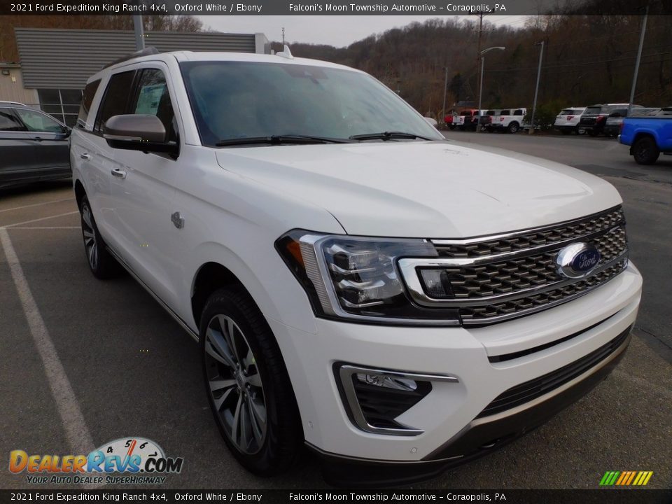 2021 Ford Expedition King Ranch 4x4 Oxford White / Ebony Photo #9