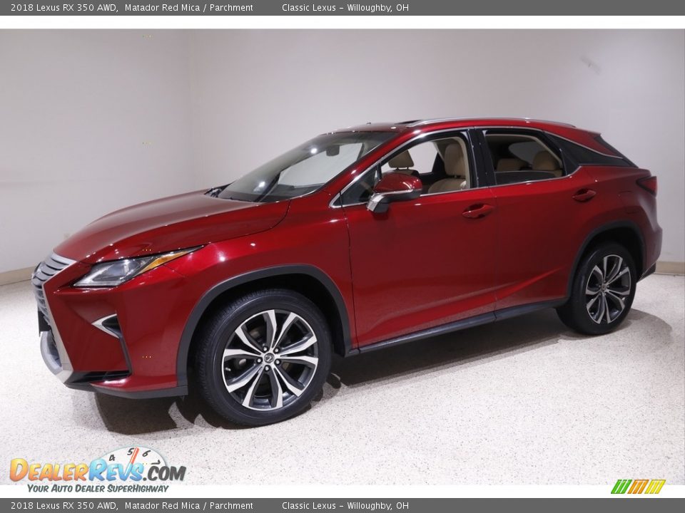2018 Lexus RX 350 AWD Matador Red Mica / Parchment Photo #3