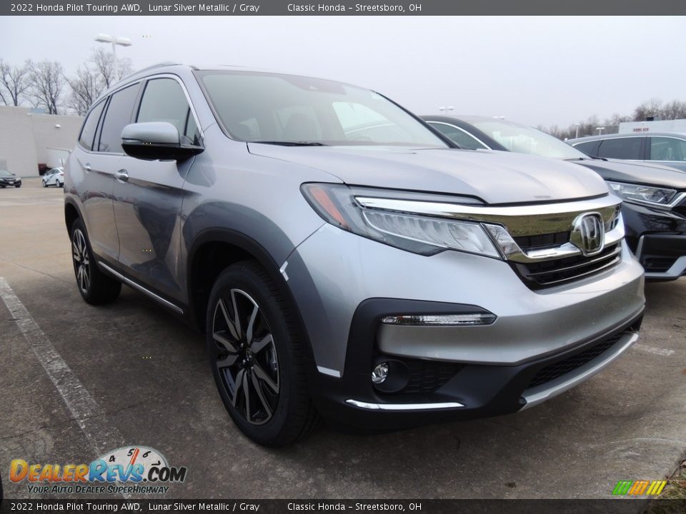 2022 Honda Pilot Touring AWD Lunar Silver Metallic / Gray Photo #3