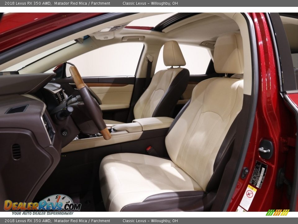 2018 Lexus RX 350 AWD Matador Red Mica / Parchment Photo #5