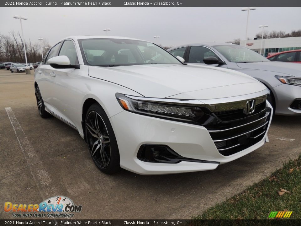 2021 Honda Accord Touring Platinum White Pearl / Black Photo #3