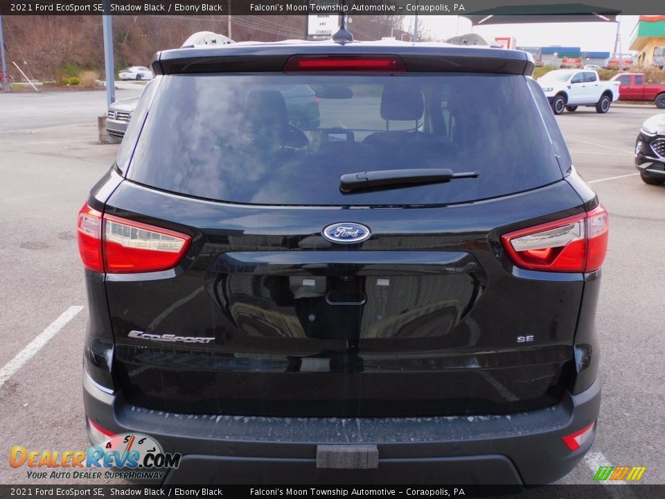 2021 Ford EcoSport SE Shadow Black / Ebony Black Photo #3