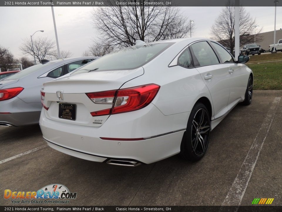 2021 Honda Accord Touring Platinum White Pearl / Black Photo #4
