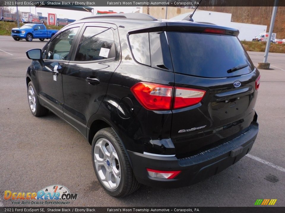 2021 Ford EcoSport SE Shadow Black / Ebony Black Photo #4