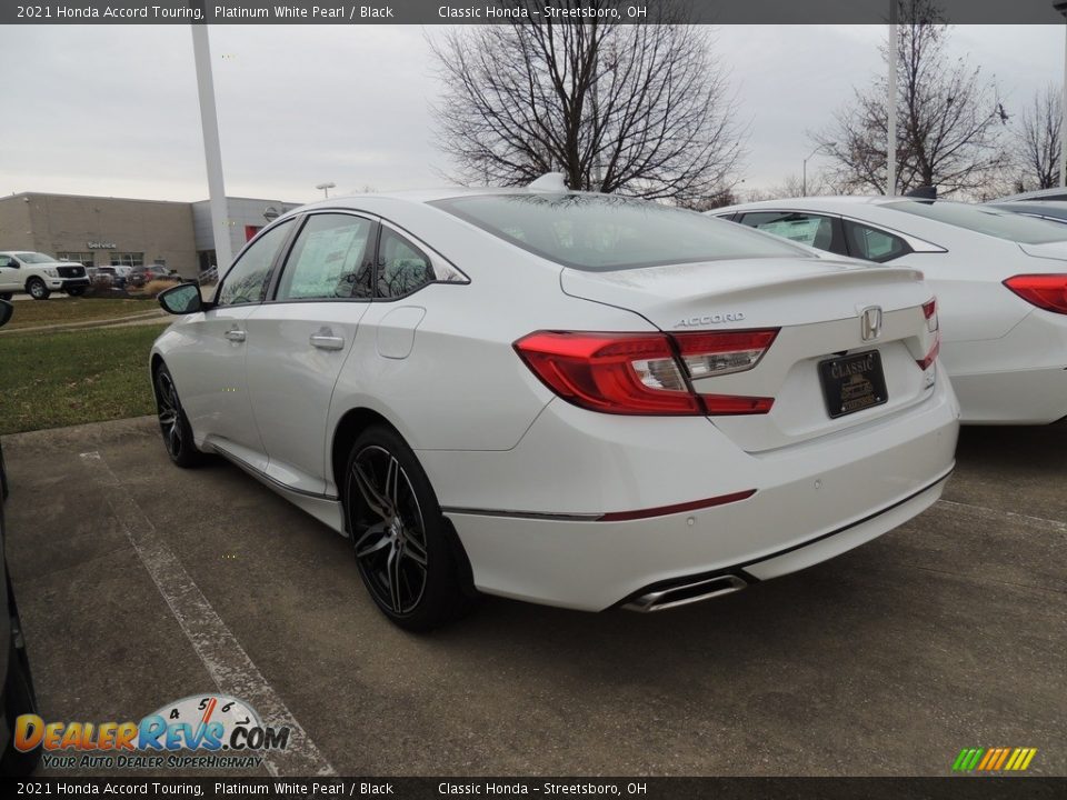 2021 Honda Accord Touring Platinum White Pearl / Black Photo #5