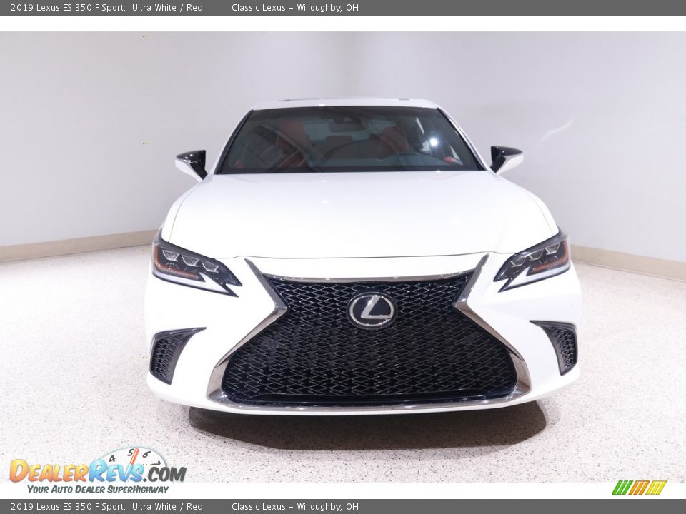 2019 Lexus ES 350 F Sport Ultra White / Red Photo #2