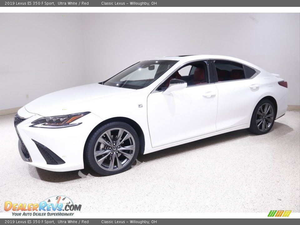 2019 Lexus ES 350 F Sport Ultra White / Red Photo #3