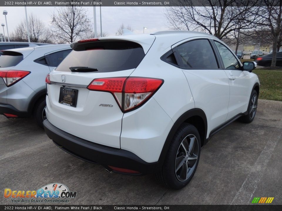 2022 Honda HR-V EX AWD Platinum White Pearl / Black Photo #4