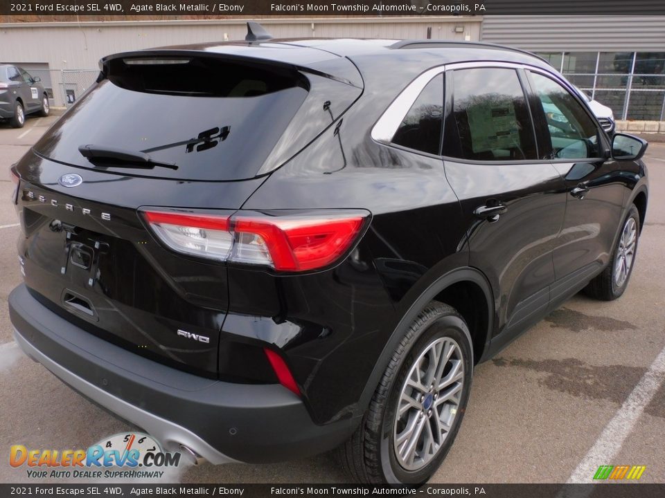 2021 Ford Escape SEL 4WD Agate Black Metallic / Ebony Photo #2