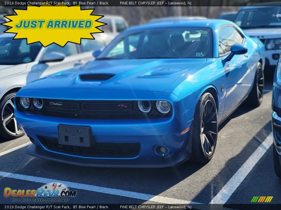 2019 Dodge Challenger R/T Scat Pack B5 Blue Pearl / Black Photo #1