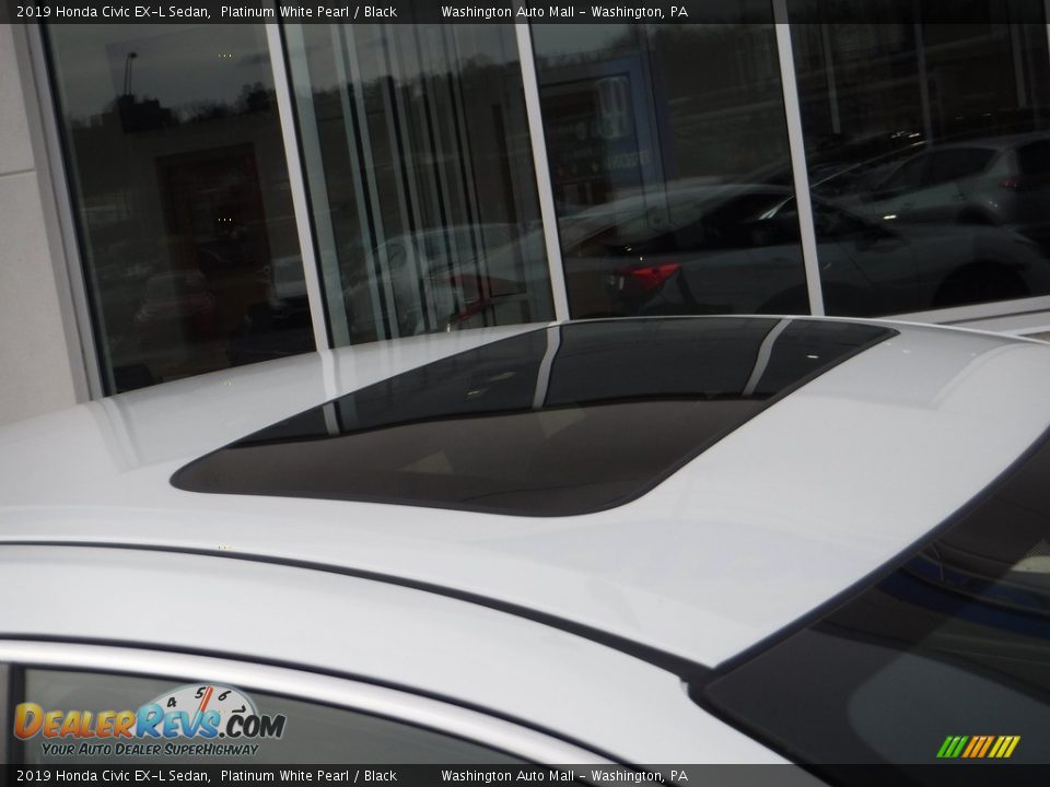 2019 Honda Civic EX-L Sedan Platinum White Pearl / Black Photo #2
