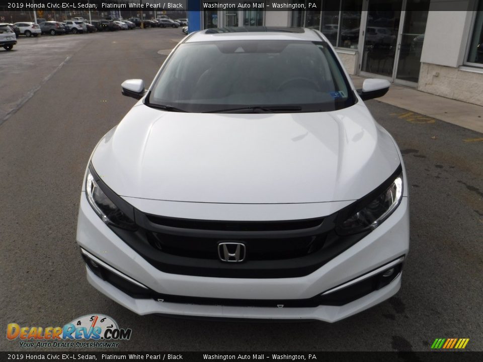 2019 Honda Civic EX-L Sedan Platinum White Pearl / Black Photo #3