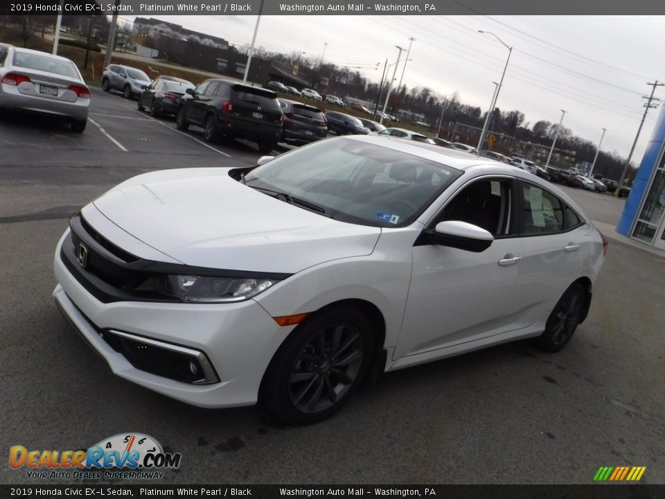 2019 Honda Civic EX-L Sedan Platinum White Pearl / Black Photo #4