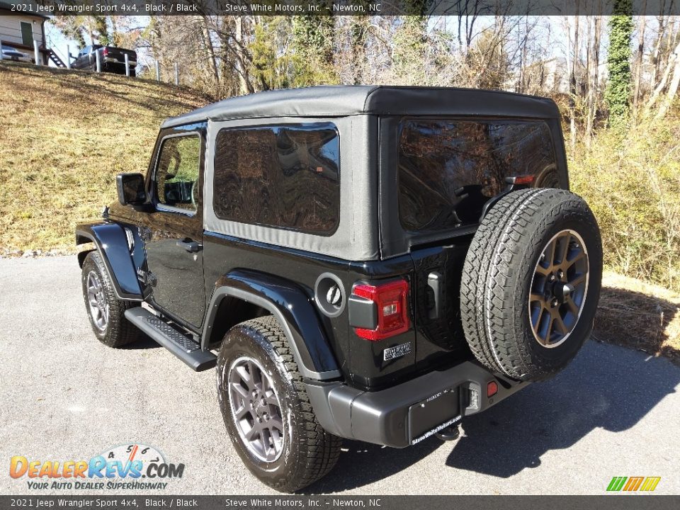 2021 Jeep Wrangler Sport 4x4 Black / Black Photo #8