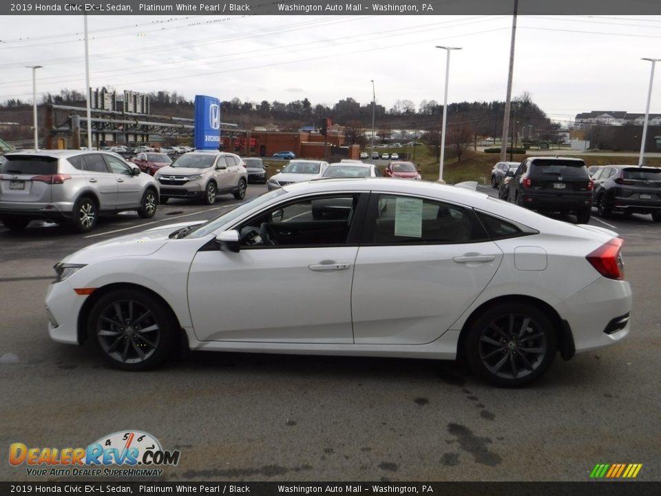 2019 Honda Civic EX-L Sedan Platinum White Pearl / Black Photo #5