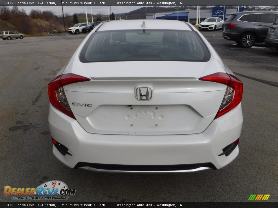 2019 Honda Civic EX-L Sedan Platinum White Pearl / Black Photo #7