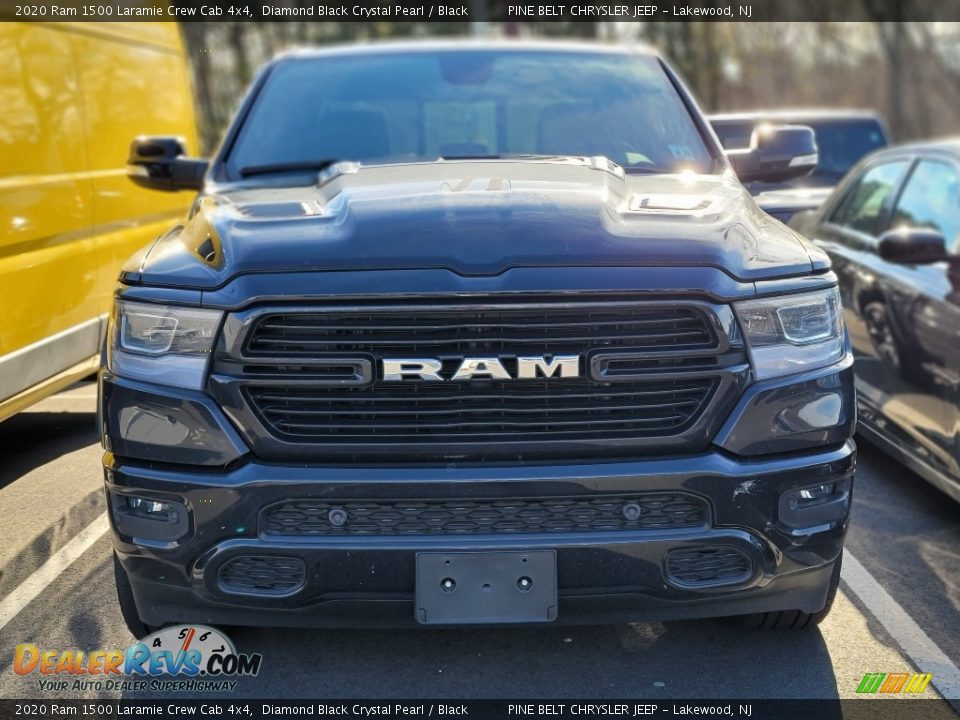 2020 Ram 1500 Laramie Crew Cab 4x4 Diamond Black Crystal Pearl / Black Photo #2