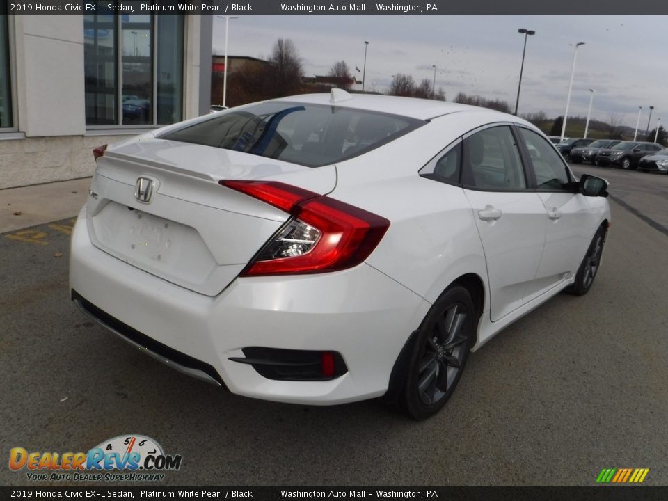2019 Honda Civic EX-L Sedan Platinum White Pearl / Black Photo #8