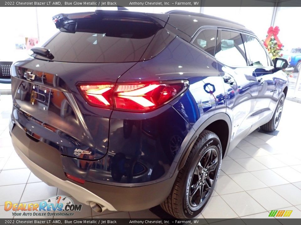 2022 Chevrolet Blazer LT AWD Blue Glow Metallic / Jet Black Photo #3