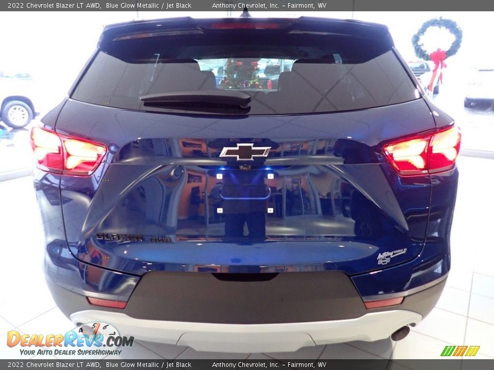 2022 Chevrolet Blazer LT AWD Blue Glow Metallic / Jet Black Photo #4