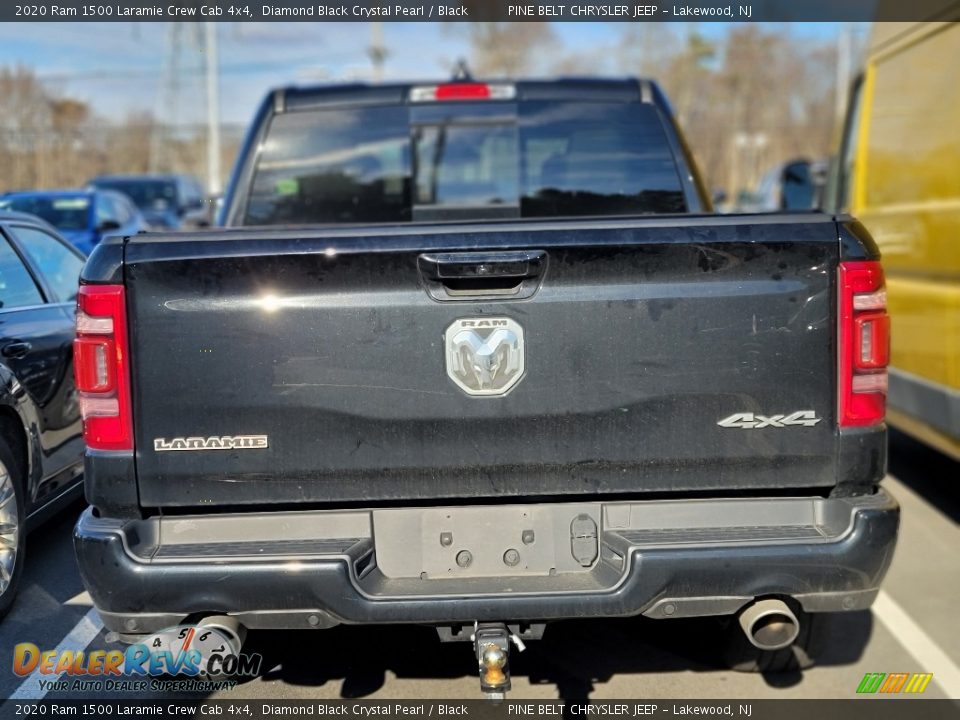 2020 Ram 1500 Laramie Crew Cab 4x4 Diamond Black Crystal Pearl / Black Photo #4