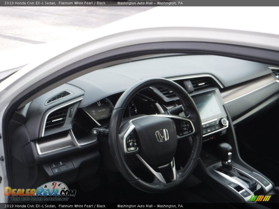 2019 Honda Civic EX-L Sedan Platinum White Pearl / Black Photo #10