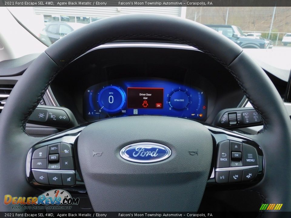 2021 Ford Escape SEL 4WD Agate Black Metallic / Ebony Photo #19