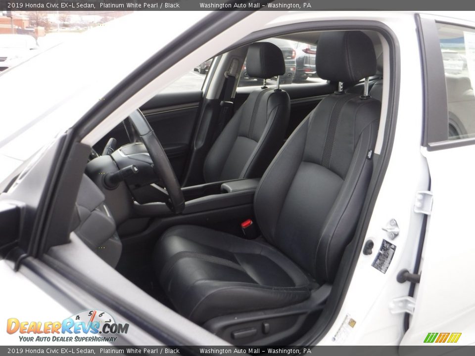 2019 Honda Civic EX-L Sedan Platinum White Pearl / Black Photo #12