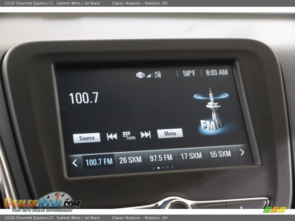 2018 Chevrolet Equinox LT Summit White / Jet Black Photo #10