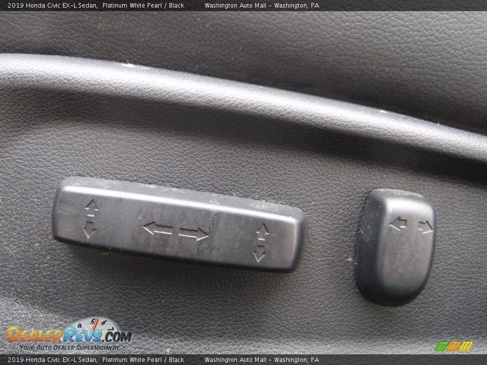 2019 Honda Civic EX-L Sedan Platinum White Pearl / Black Photo #13