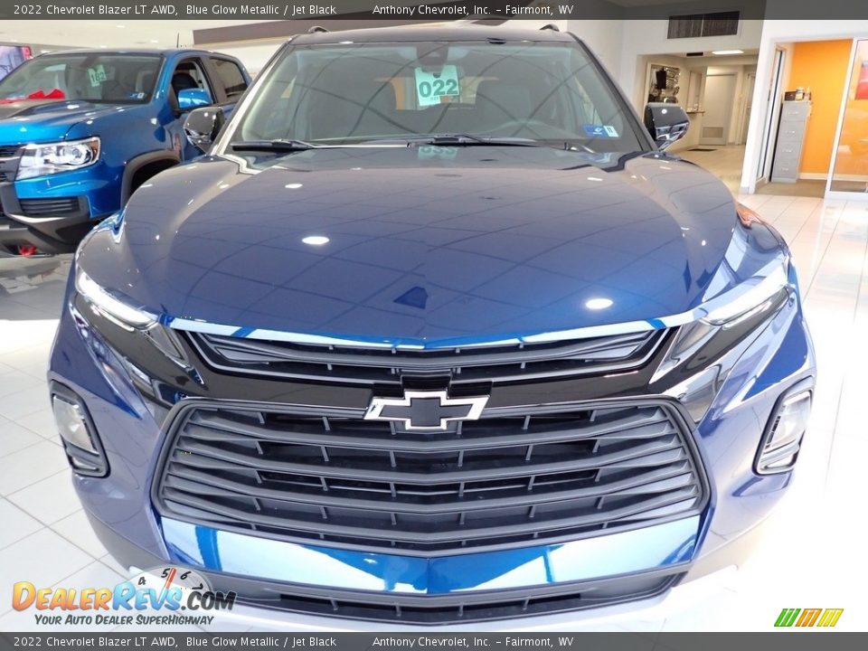 2022 Chevrolet Blazer LT AWD Blue Glow Metallic / Jet Black Photo #8